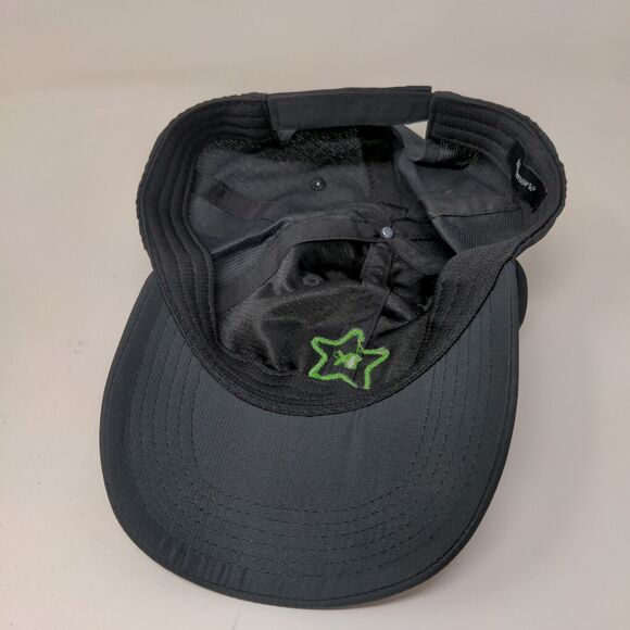 Bluemark Men's Strapback Hat Black Embroidered 1K Club Logo Vent Holes - Picture 8 of 10